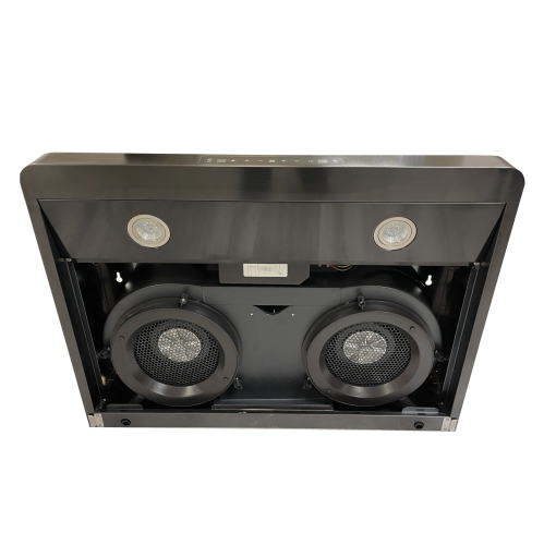 Crown 30" 800 CFM Black Stainless Steel Gesture Control Under Mount Range Hood PRO-BF15BS