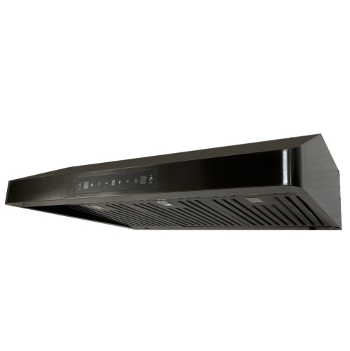 Crown 30" 800 CFM Black Stainless Steel Gesture Control Under Mount Range Hood PRO-BF15BS