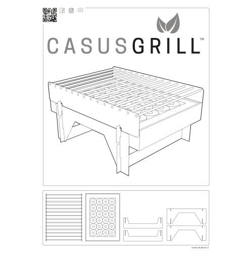 CasusGrill gril portatif durable à utilisation unique