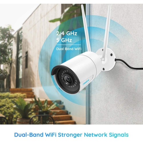 Reolink RLC-510WA 5MP Dual-Band Outdoor WiFi Security Camera | Person/Vehicle Detection, Smart Motion Alerts, Works with 2.4GHz/5GHz WiFi