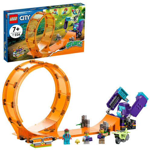 LEGO City Stuntz : La boucle de cascades chimpanzé - 226 pièces