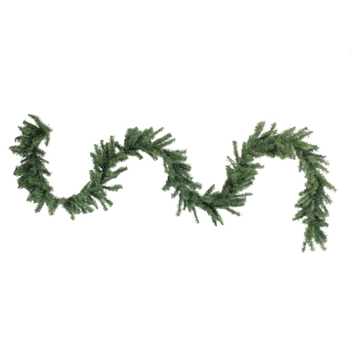 NORTHLIGHT  100' X 8" Commercial Length Canadian Pine Artificial Christmas Garland - Unlit In Green
