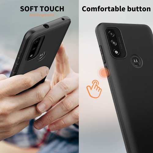 【CSmart】 Thin TPU Silicone Jelly Bumper Soft Case Back Cover for Motorola Moto G Power 2022 / G Play 2023, Black