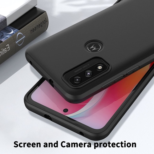 【CSmart】 Thin TPU Silicone Jelly Bumper Soft Case Back Cover for Motorola Moto G Power 2022 / G Play 2023, Black
