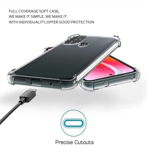 【CSmart】 Thin TPU Silicone Jelly Bumper Soft Case Back Cover for Motorola Moto G Power 2022 / G Play 2023, Clear
