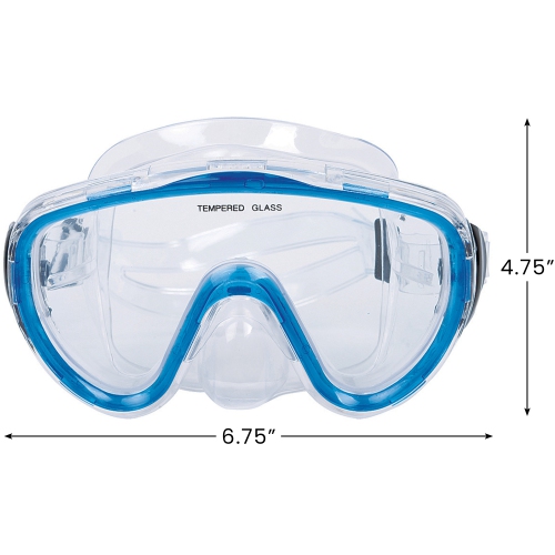 14+ Years - Blue Zray Recreational Swim Mask for Teens