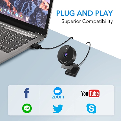 EMEET Webcam Web Camera 1080p 30 fps C950