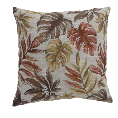 Furniture of America Corelle Fabric Small Throw Pillow in Red