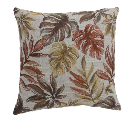 Furniture of America Corelle Fabric Large Throw Pillow in Red