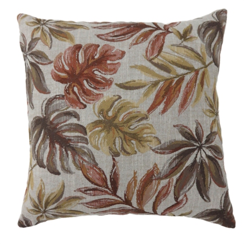 Furniture of America Corelle Fabric Large Throw Pillow in Red