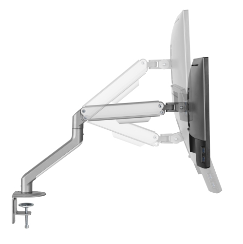 Uplite Single Spring-Assisted LCD Monitor Arm Desk Mount Stand Fully Adjustable Articulating Arm for 1 Screen up to 32"