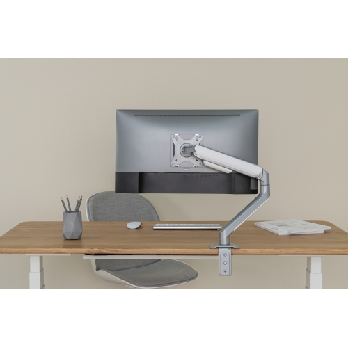 Uplite Single Spring-Assisted LCD Monitor Arm Desk Mount Stand Fully Adjustable Articulating Arm for 1 Screen up to 32"