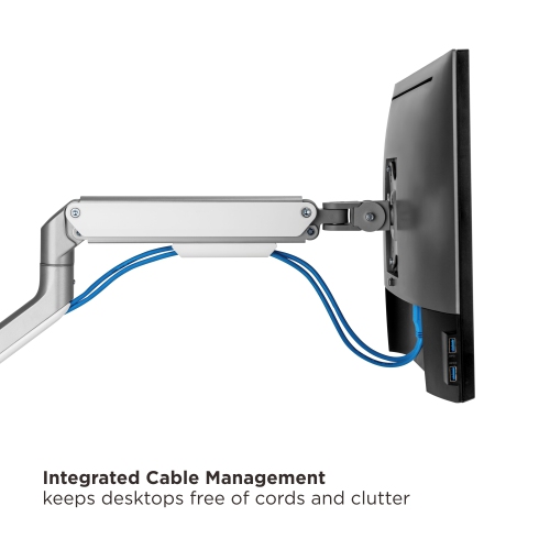Uplite Single Spring-Assisted LCD Monitor Arm Desk Mount Stand Fully Adjustable Articulating Arm for 1 Screen up to 32"