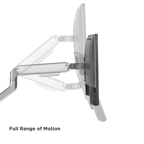 Uplite Dual Spring-Assisted LCD Monitor Arm Desk Mount Stand Fully Adjustable Articulating Arm for 2 Screens up to 32"