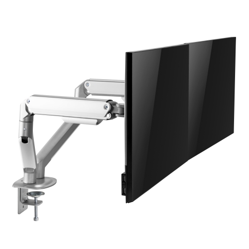 Uplite Dual Spring-Assisted LCD Monitor Arm Desk Mount Stand Fully Adjustable Articulating Arm for 2 Screens up to 32"