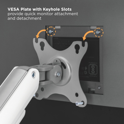 Uplite Dual Spring-Assisted LCD Monitor Arm Desk Mount Stand Fully Adjustable Articulating Arm for 2 Screens up to 32"