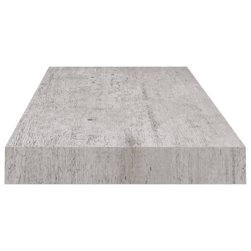 vidaXL Floating Wall Shelf Concrete Gray 23.6"x9.3"x1.5" MDF