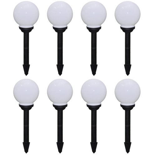 VIDAXL  Outdoor Pathway Lamps 8 PCs Led 5.9" With Ground Spike