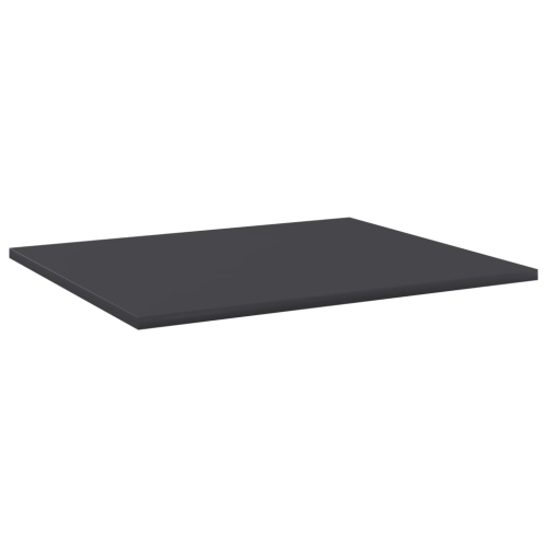 vidaXL Bookshelf Boards 4 pcs Gray 23.6"x19.7"x0.6" Chipboard