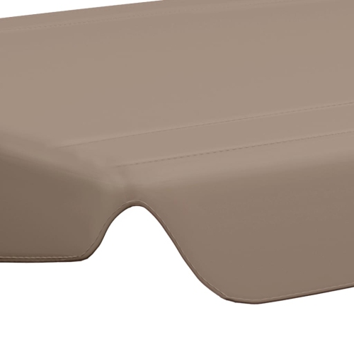 vidaXL Replacement Canopy for Garden Swing Taupe 74"/66.1"x43.3"/57.1"