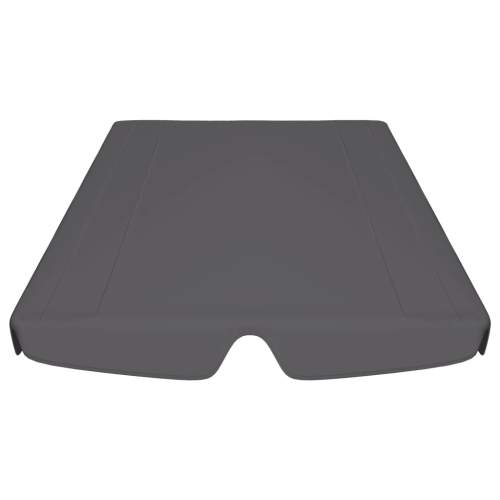 vidaXL Replacement Canopy for Garden Swing Anthracite 74"/66.1"x43.3"/57.1"