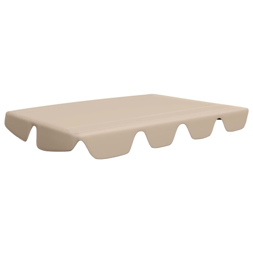 vidaXL Replacement Canopy for Garden Swing Beige 59.1"/51.8"x27.6"/41.3"
