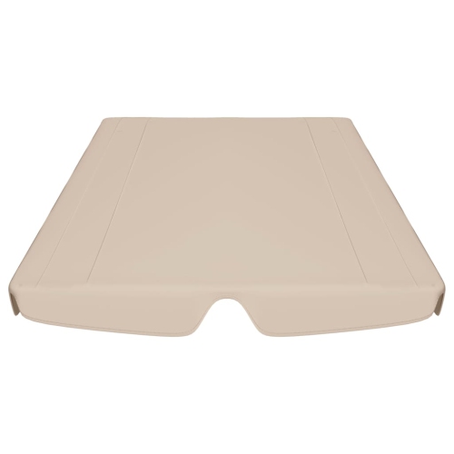 vidaXL Replacement Canopy for Garden Swing Beige 59.1"/51.8"x27.6"/41.3"