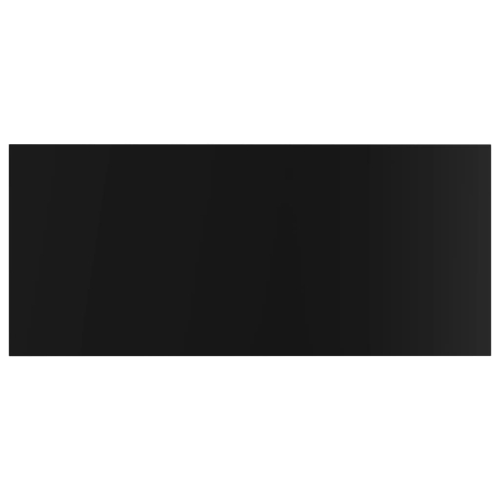 Panneaux d’étagère VidaXL 8 pièces noir très lustré de 31.5 x 11,8 x 0,6 po