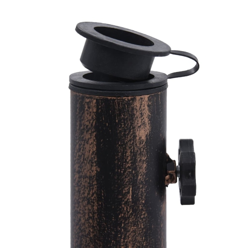 vidaXL Umbrella Base Bronze 26.5 lbs 19.3" Cast Iron