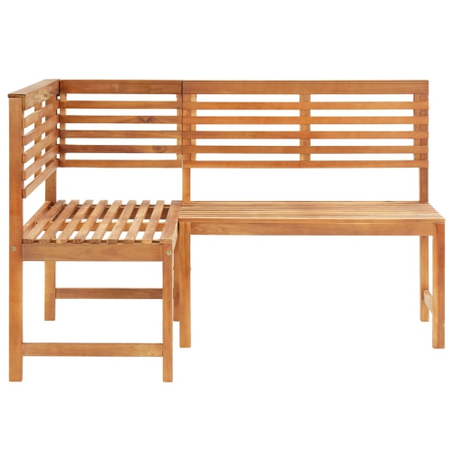 vidaXL Patio Corner Bench 55.1" Solid Acacia Wood