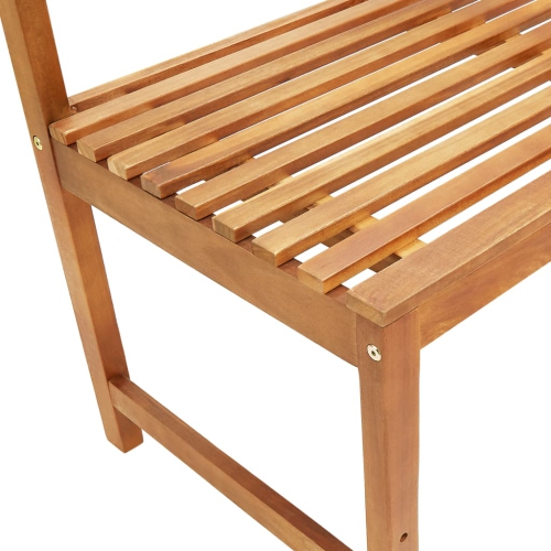 vidaXL Patio Corner Bench 55.1" Solid Acacia Wood