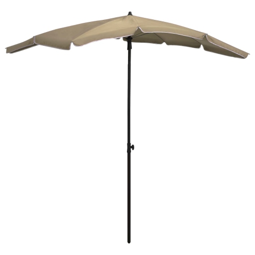 vidaXL Garden Parasol with Pole 78.7"x51.2" Taupe