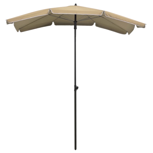 vidaXL Garden Parasol with Pole 78.7"x51.2" Taupe