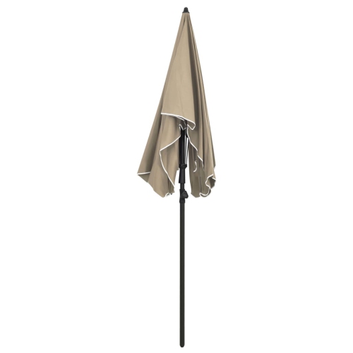 vidaXL Garden Parasol with Pole 78.7"x51.2" Taupe