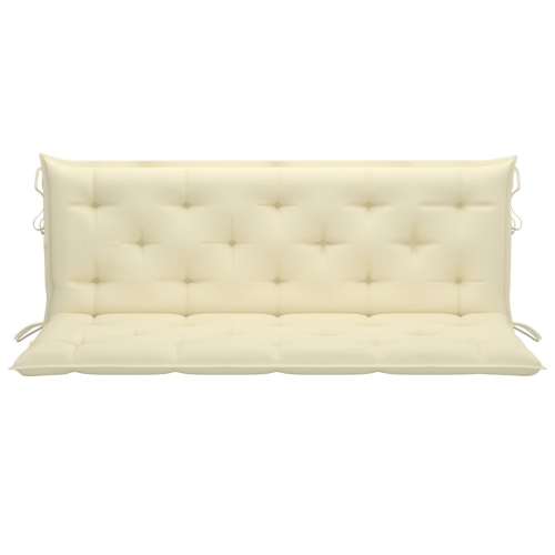vidaXL Cushion for Swing Chair Cream White 59.1" Fabric