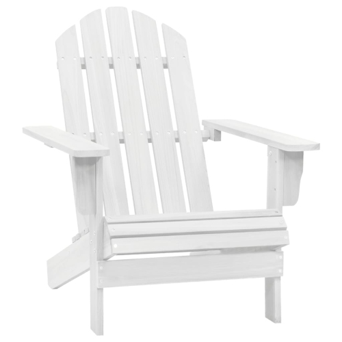 vidaXL Patio Chair Wood White