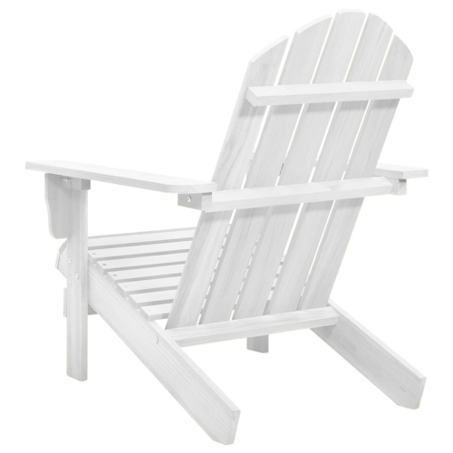 vidaXL Patio Chair Wood White