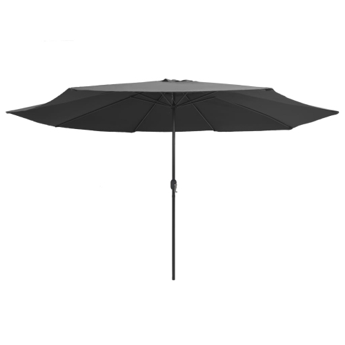 vidaXL Outdoor Parasol with Metal Pole 157.5" Anthracite
