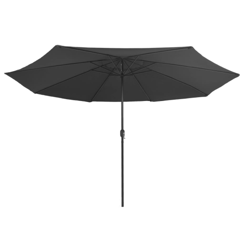 vidaXL Outdoor Parasol with Metal Pole 157.5" Anthracite