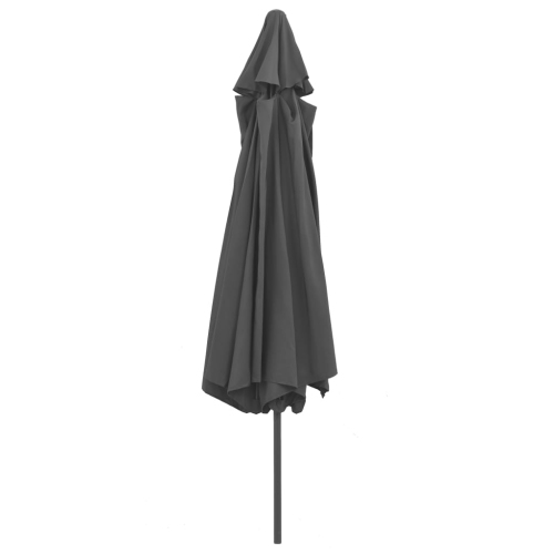 vidaXL Outdoor Parasol with Metal Pole 157.5" Anthracite