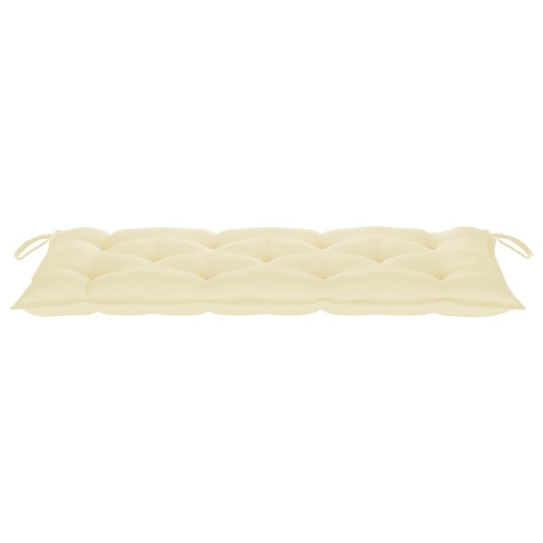 vidaXL Garden Bench Cushion Cream White 47.2x19.7"x2.8" Fabric"