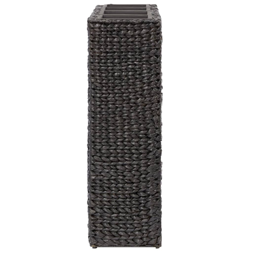 vidaXL Garden Raised Bed with 4 Pots Water Hyacinth Black