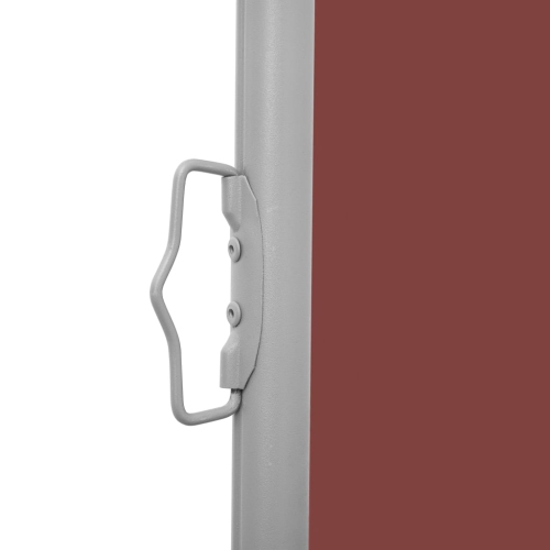 vidaXL Retractable Side Awning Brown 39.4"x236.2"