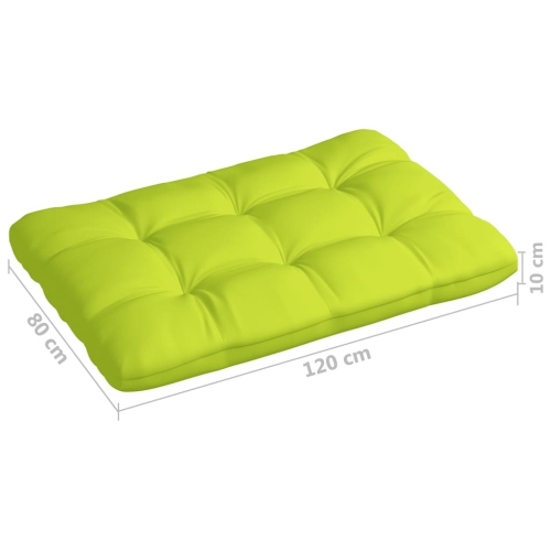 vidaXL Pallet Sofa Cushion Bright Green 47.2"x31.5"x3.9"