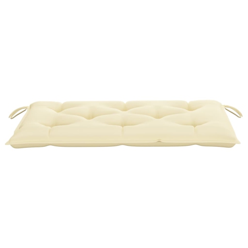 vidaXL Garden Bench Cushion Cream White 43.3"x19.6"x2.7" Fabric