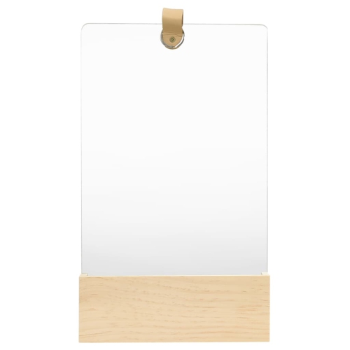 VIDAXL  Wall Mirror Solid Pinewood 9.1"x15.6"