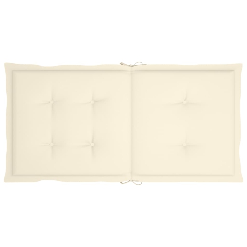 vidaXL Garden Chair Cushions 2 pcs Cream 39.4"x19.7"x1.2"