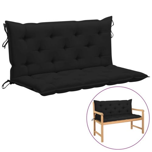 VIDAXL  Cushion for Swing Chair 47.2" Fabric In Black