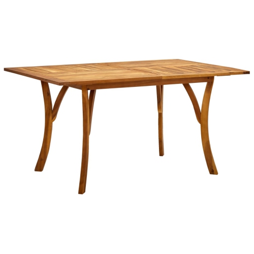 VIDAXL  Patio Table 59.1"x35.4"x29.5" Solid Acacia Wood