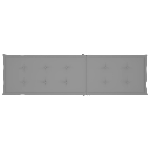 vidaXL Deck Chair Cushion Grayx19.7"x1.2"